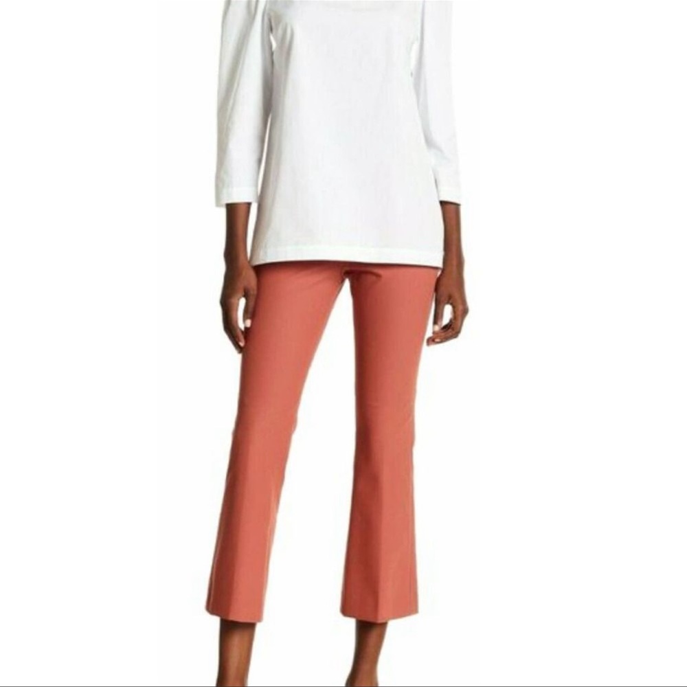 Theory Erstina B Approach Crop Pants in deep rose NWT